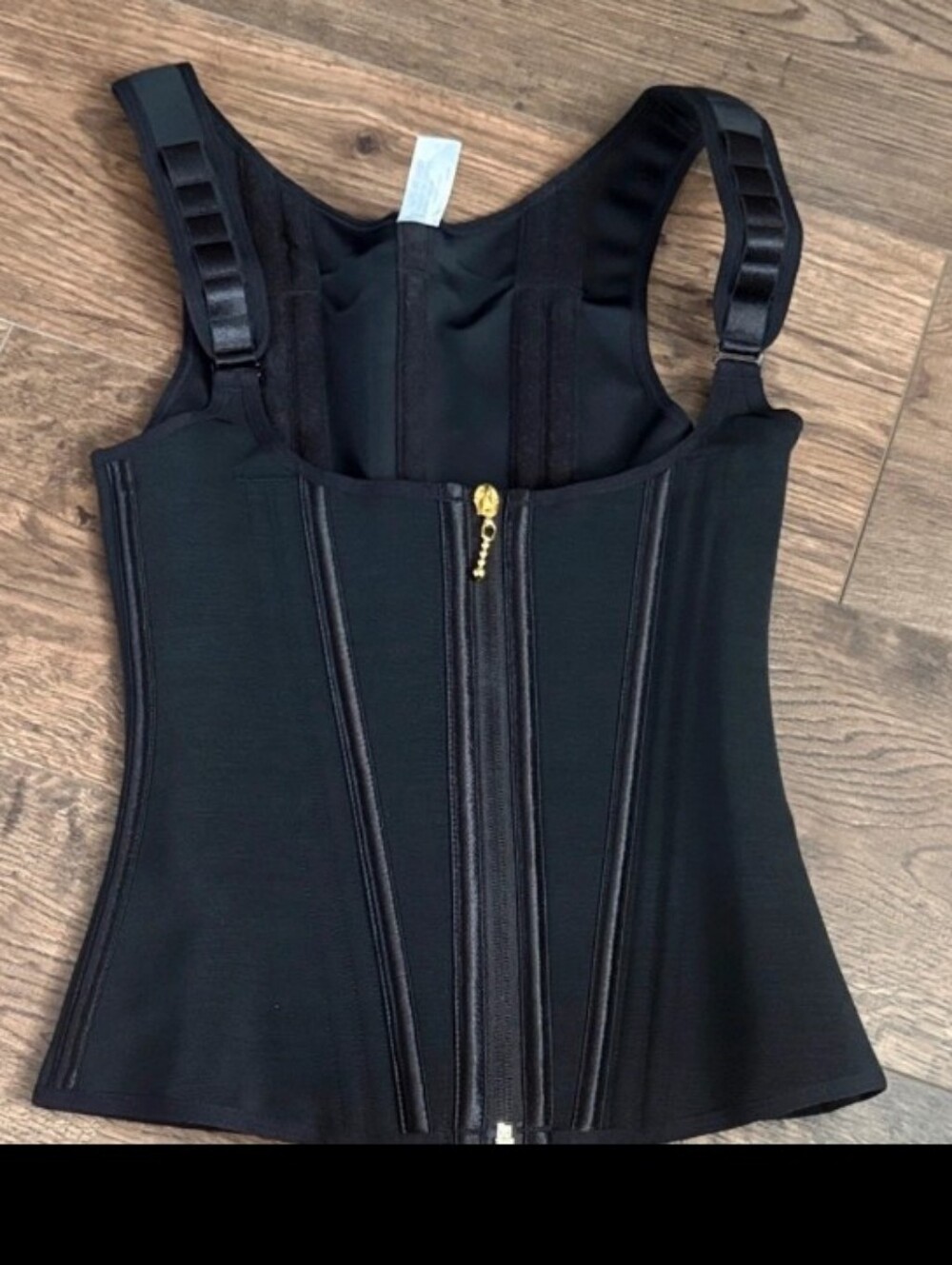 Black Zip-Front Sculpting Tank Top. HIGH QUALITY waist Trainer